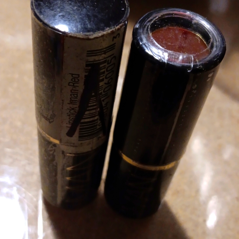 Bundle of 2 Iman new sealed Lipsticks Rebel and Drama Queen